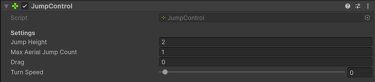 JumpControl の設定