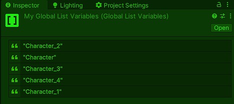 MyGlobalListVariables の確認