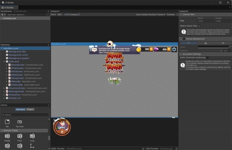 【Unity】Dragon Crashers で UI Toolkit を学ぼう～UIManager～ | パパコーダー