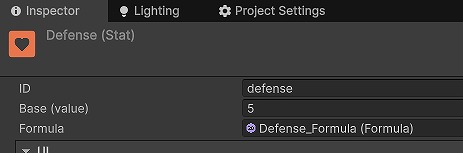 Defense の設定