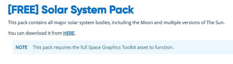 Solar System Pack