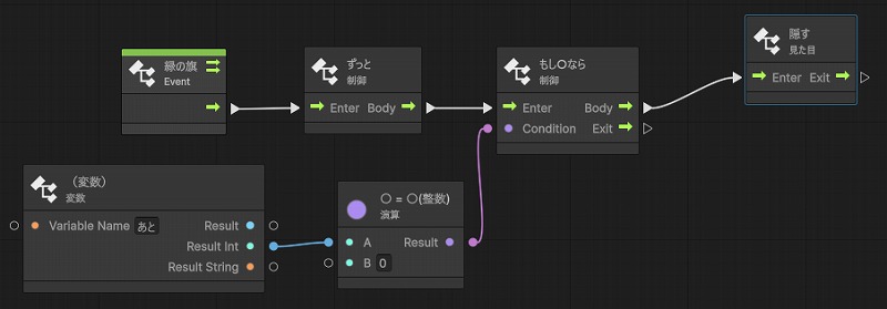 あとが0になったらボールを消す